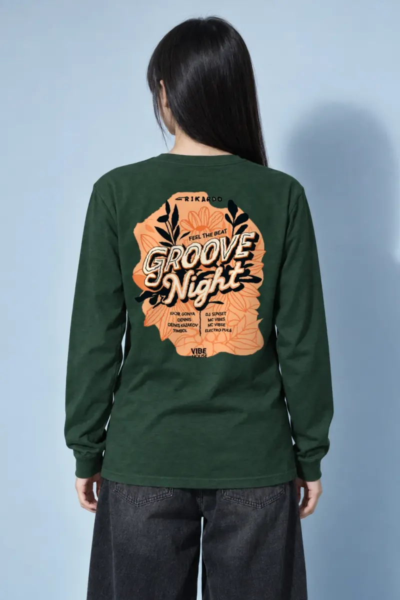 "Groove Night Poster" Unisex Longsleeve T-shirt | Gildan 2400