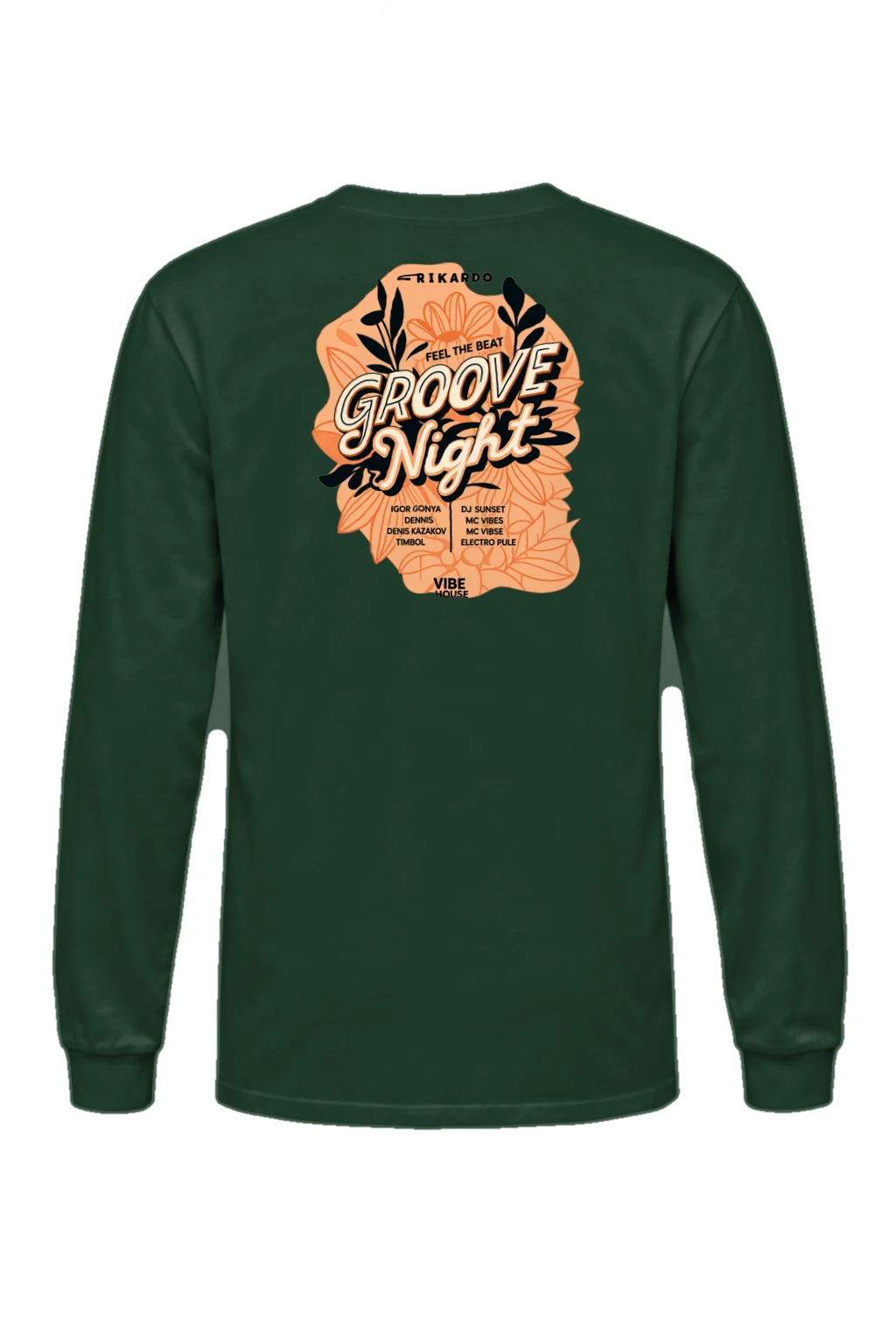 "Groove Night Poster" Unisex Longsleeve T-shirt | Gildan 2400