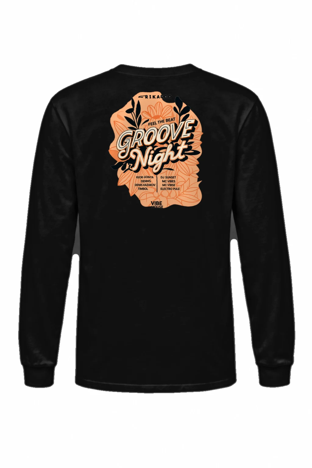 "Groove Night Poster" Unisex Longsleeve T-shirt | Gildan 2400