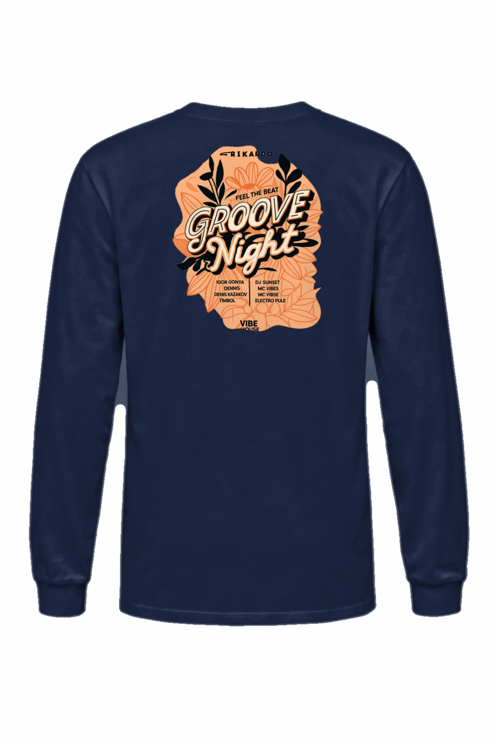 "Groove Night Poster" Unisex Longsleeve T-shirt | Gildan 2400