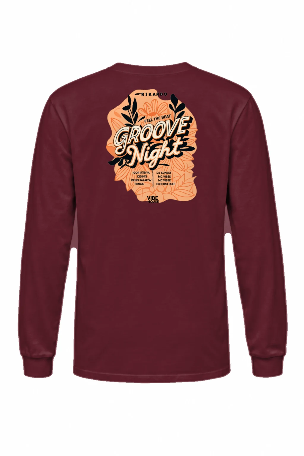 "Groove Night Poster" Unisex Longsleeve T-shirt | Gildan 2400