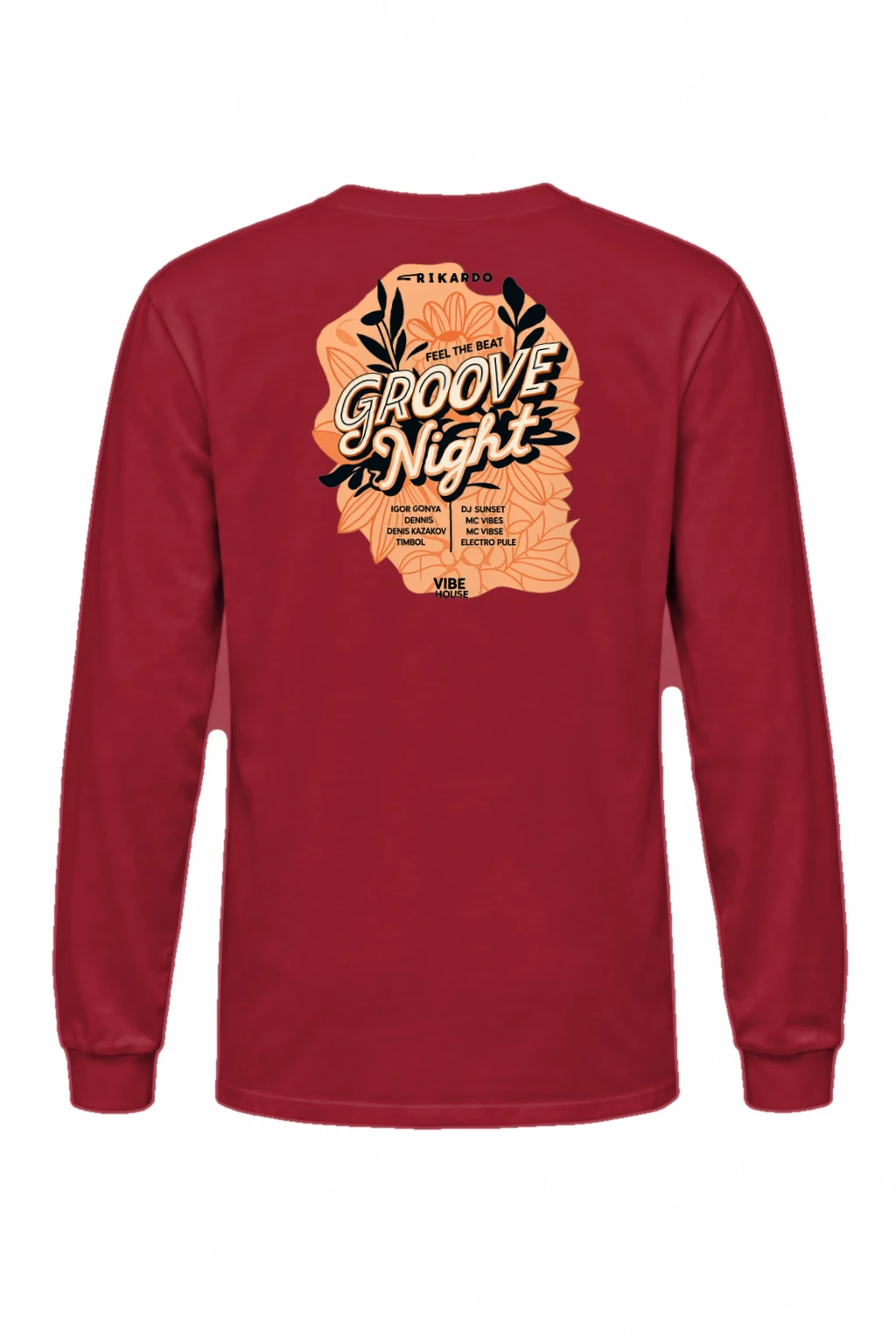 "Groove Night Poster" Unisex Longsleeve T-shirt | Gildan 2400