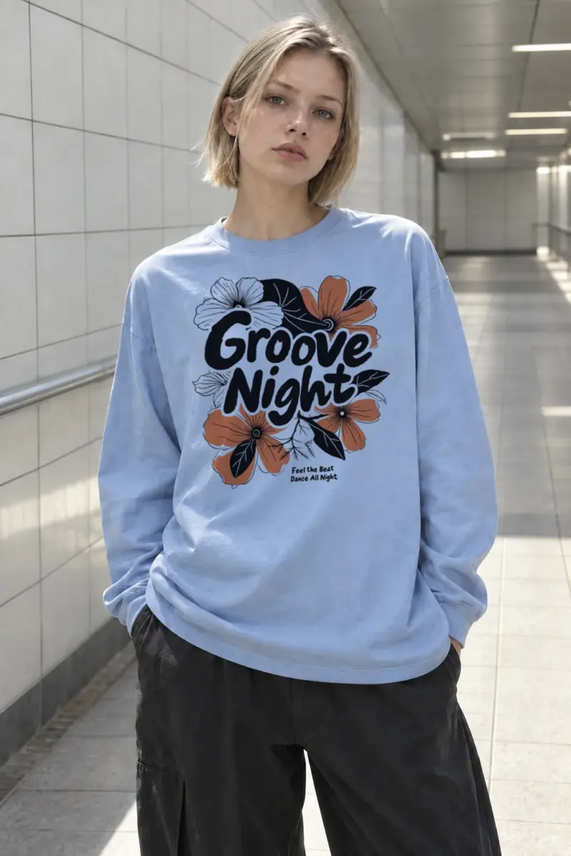 “Groove Night” Unisex Longsleeve T-shirt | Gildan 2400