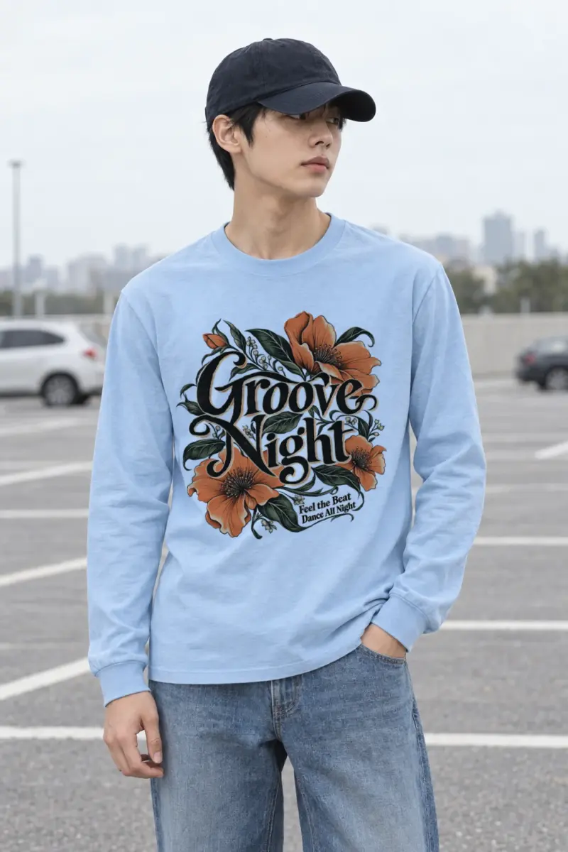 "Groove Night" Unisex Longsleeve T-shirt | Gildan 2400