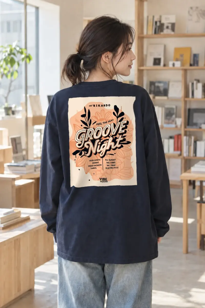 "Groove Night" Unisex Longsleeve T-shirt | Gildan 2400
