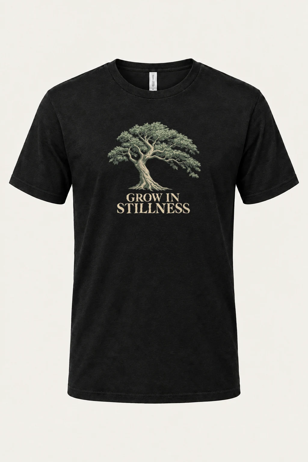 "Grow In Stillness" Heavyweight Unisex Crewneck T-shirt | Gildan 5000