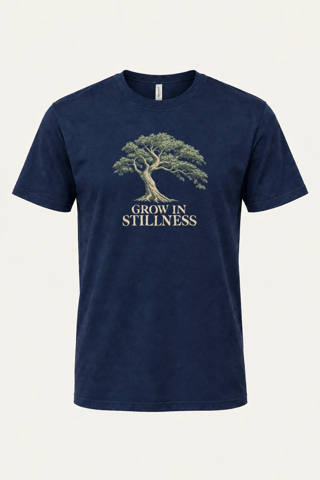 "Grow In Stillness" Heavyweight Unisex Crewneck T-shirt | Gildan 5000