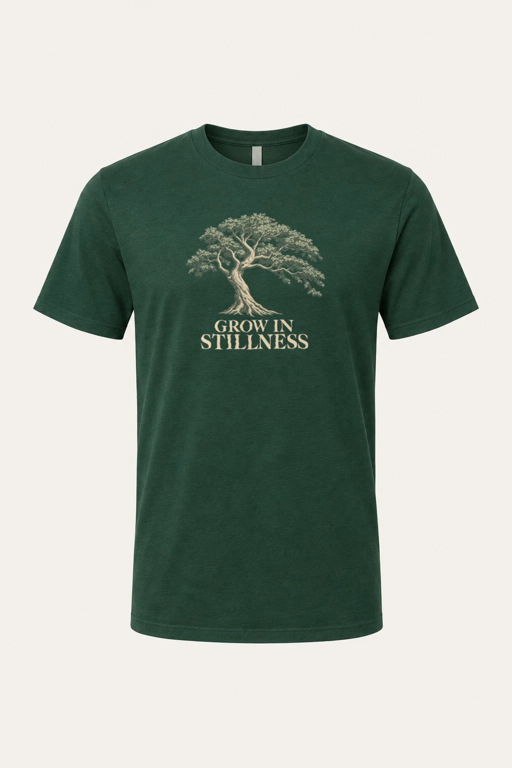 "Grow In Stillness" Heavyweight Unisex Crewneck T-shirt | Gildan 5000