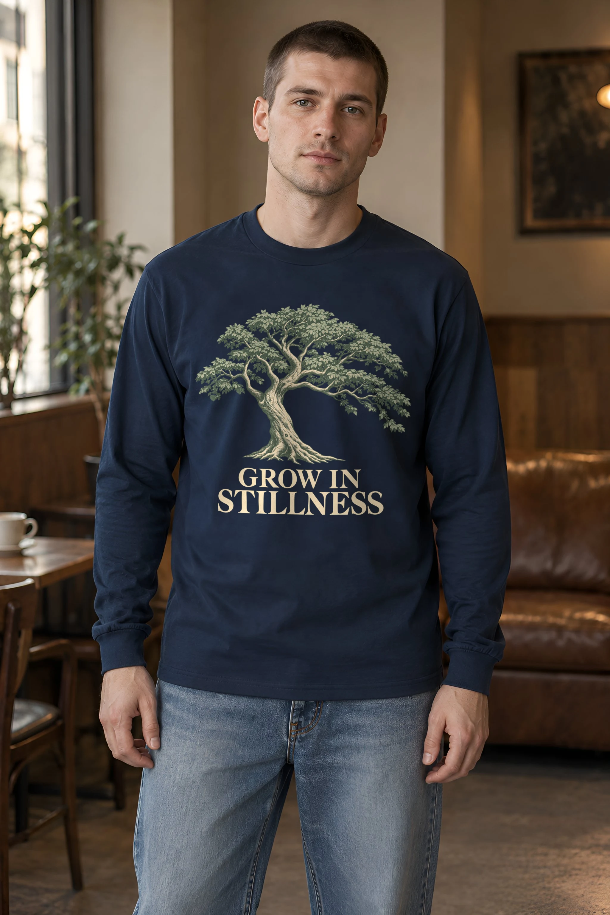 "Grow In Stillness" Unisex Longsleeve T-shirt