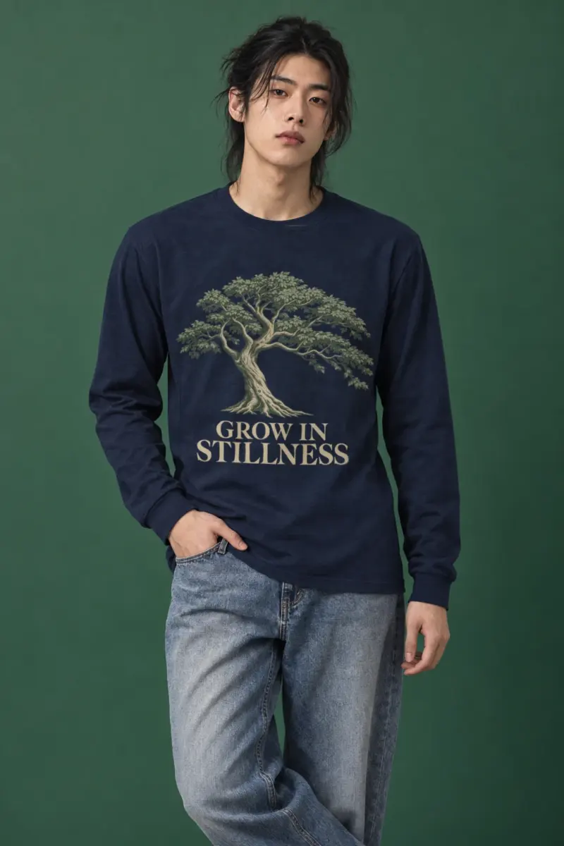 "Grow In Stillness" Unisex Longsleeve T-shirt