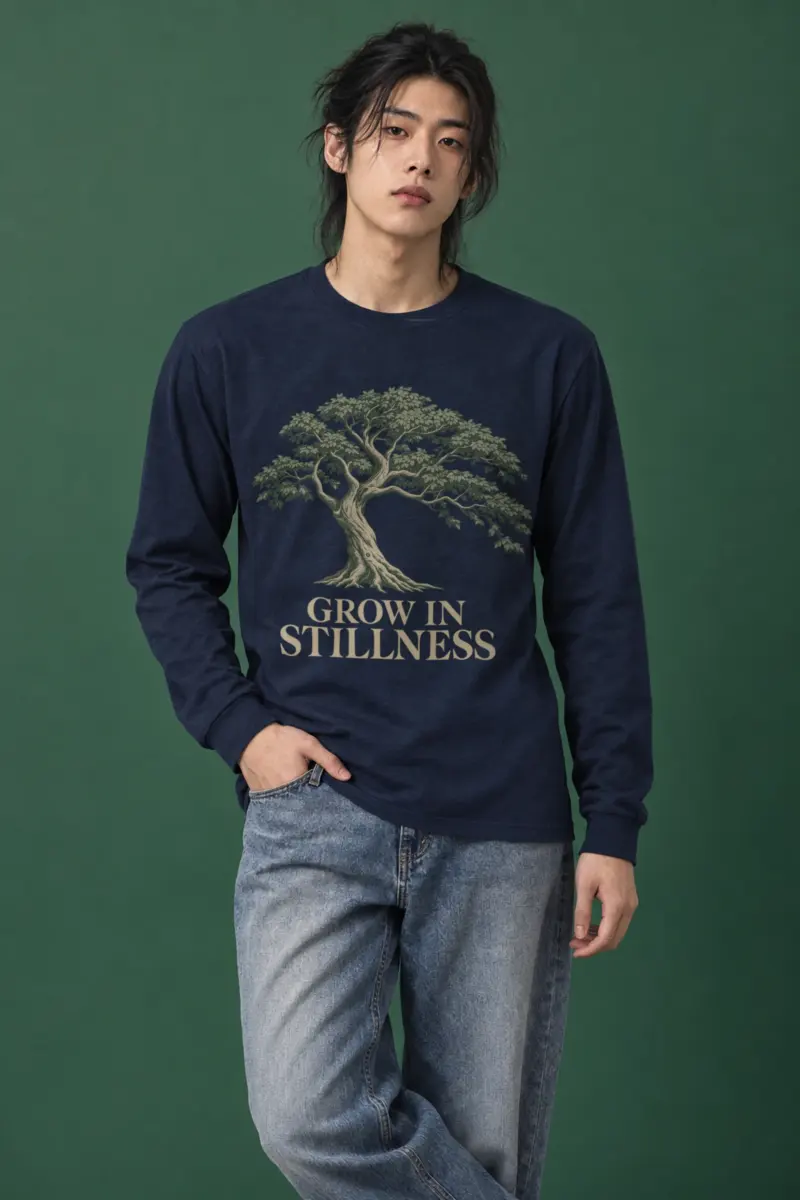 "Grow In Stillness" Unisex Longsleeve T-shirt