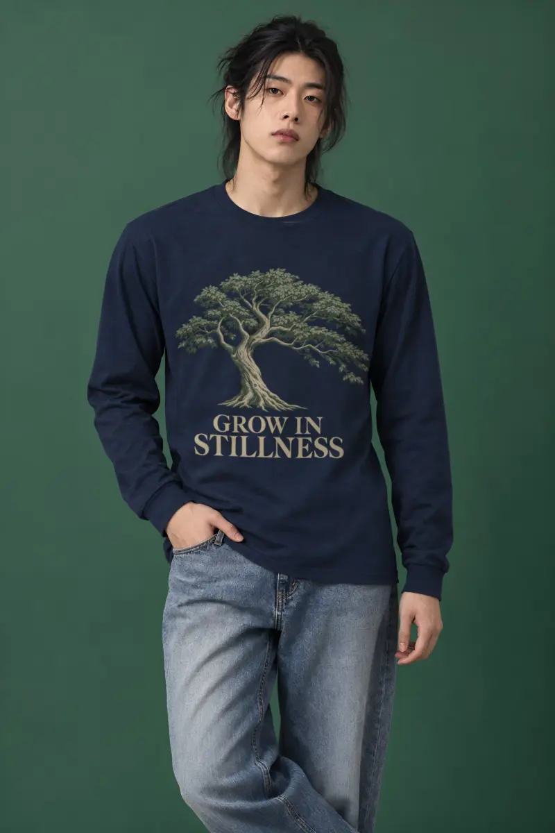 "Grow In Stillness" Unisex Longsleeve T-shirt