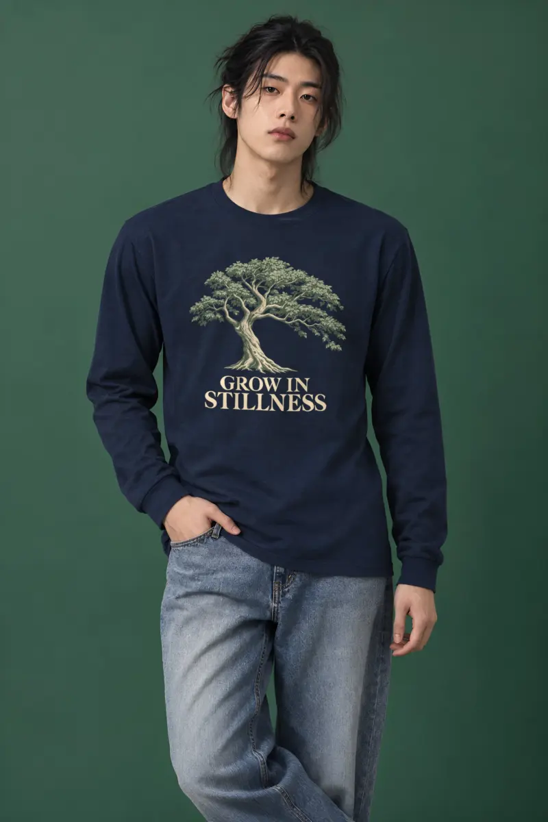 "Grow In Stillness" Unisex Longsleeve T-shirt