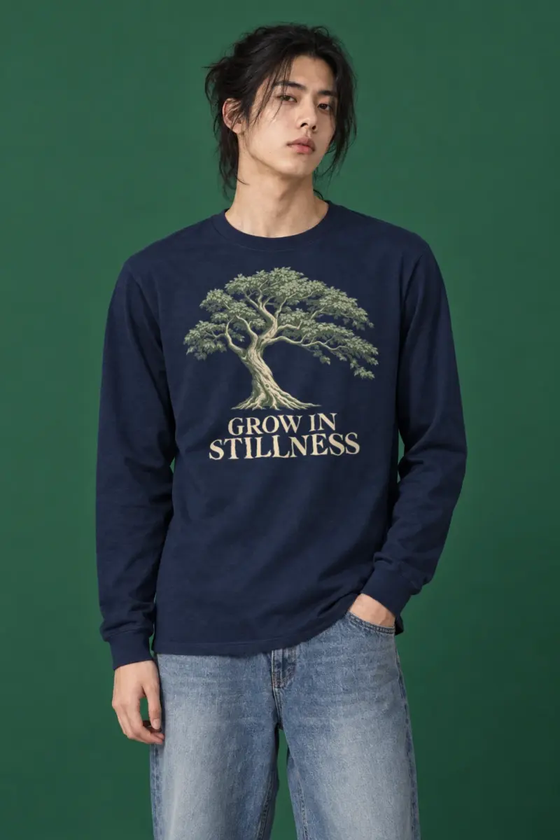 "Grow In Stillness" Unisex Longsleeve T-shirt | Gildan 2400