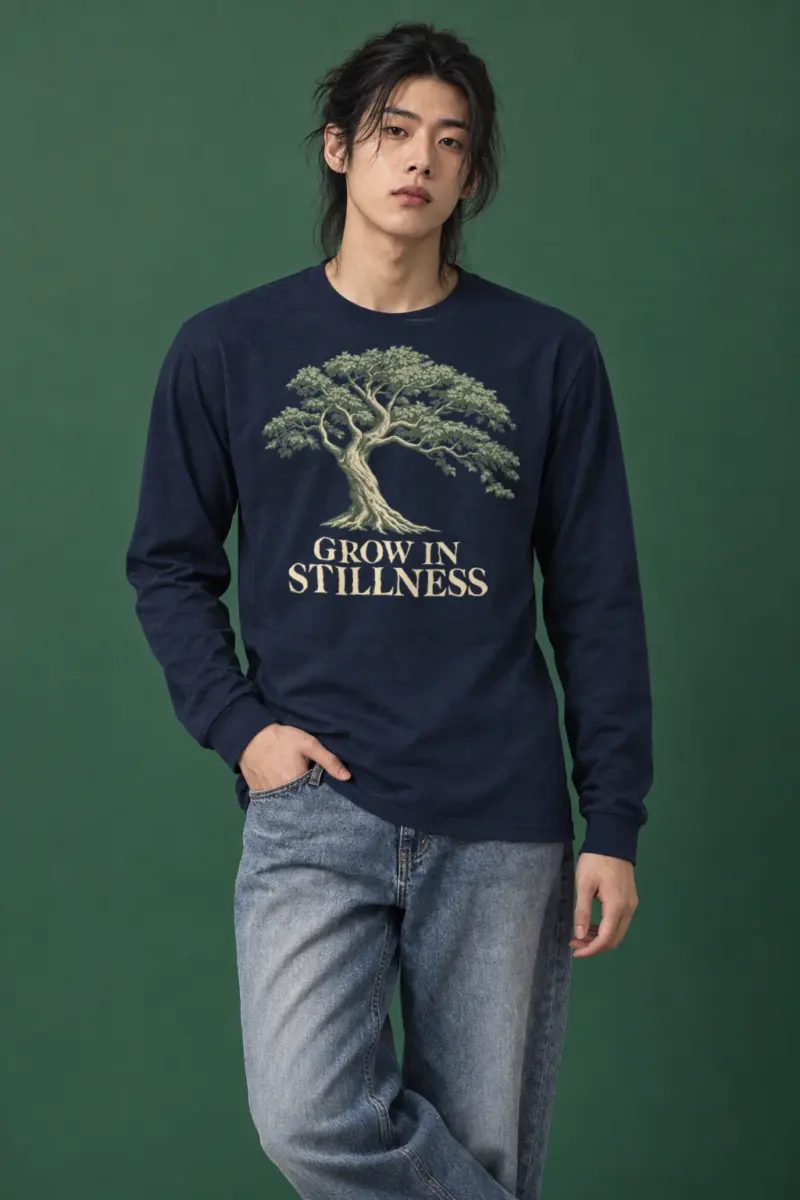 "Grow In Stillness" Unisex Longsleeve T-shirt