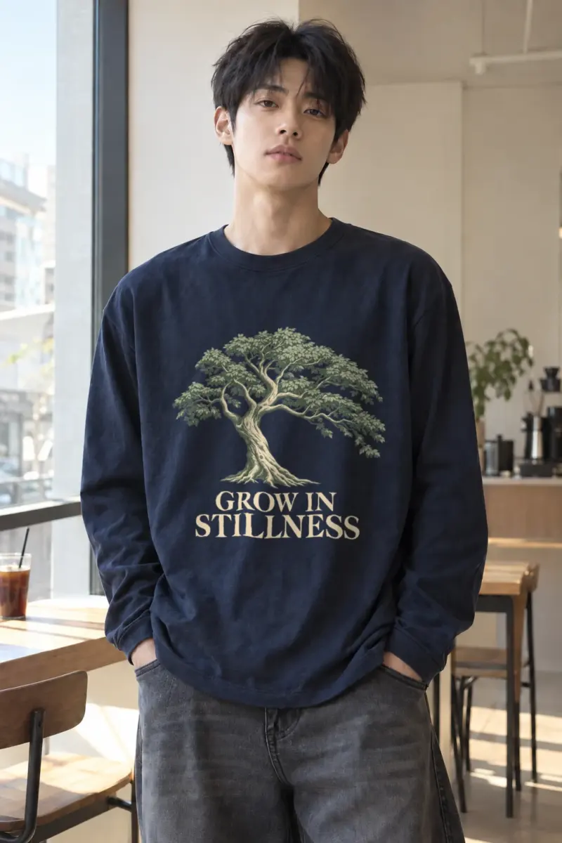 "Grow In Stillness" Unisex Longsleeve T-shirt | Gildan 2400