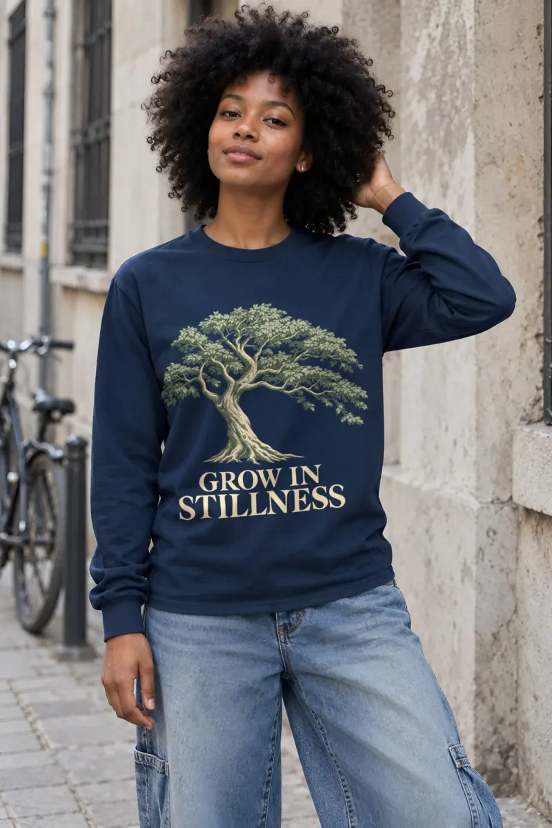 "Grow In Stillness" Unisex Longsleeve T-shirt