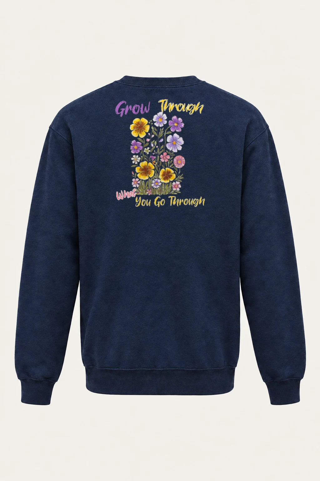 "Grow Through" Heavy Blend Unisex Crewneck Sweatshirt | Gildan 18000