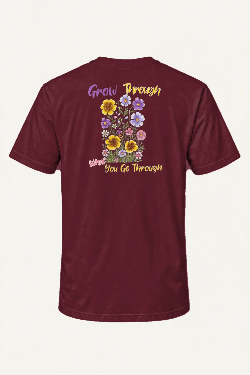 "Grow Through" Heavyweight Unisex Crewneck T-shirt | Gildan 5000