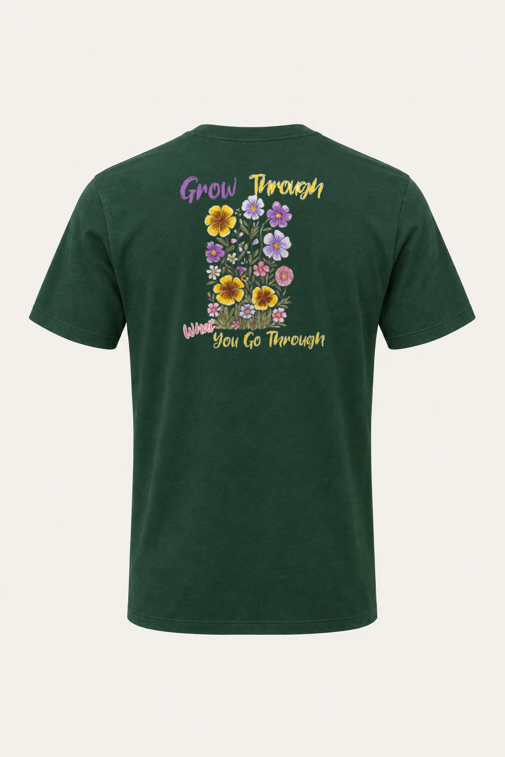 "Grow Through" Heavyweight Unisex Crewneck T-shirt | Gildan 5000