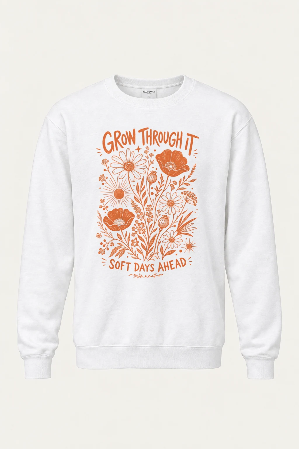 "Grow Through It" Heavy Blend Unisex Crewneck Sweatshirt | Gildan 18000