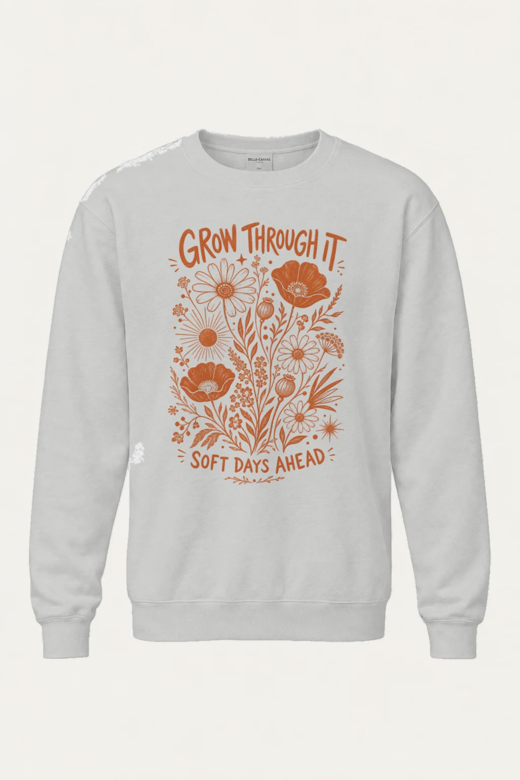 "Grow Through It" Heavy Blend Unisex Crewneck Sweatshirt | Gildan 18000