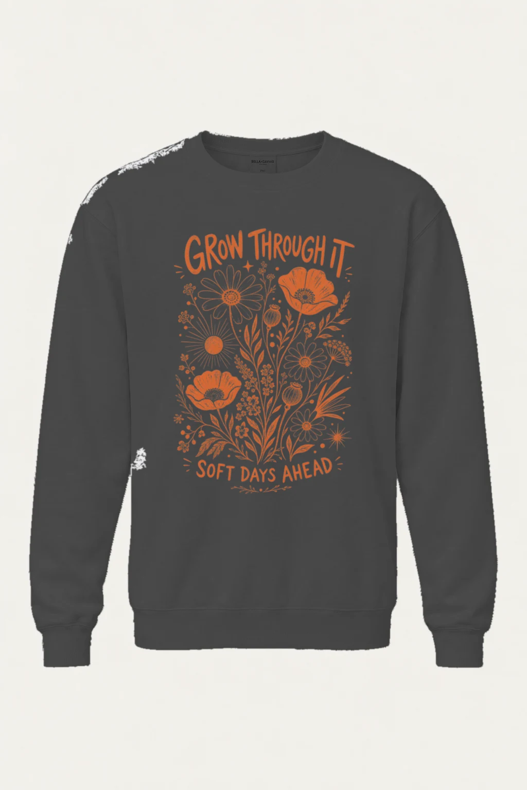 "Grow Through It" Heavy Blend Unisex Crewneck Sweatshirt | Gildan 18000