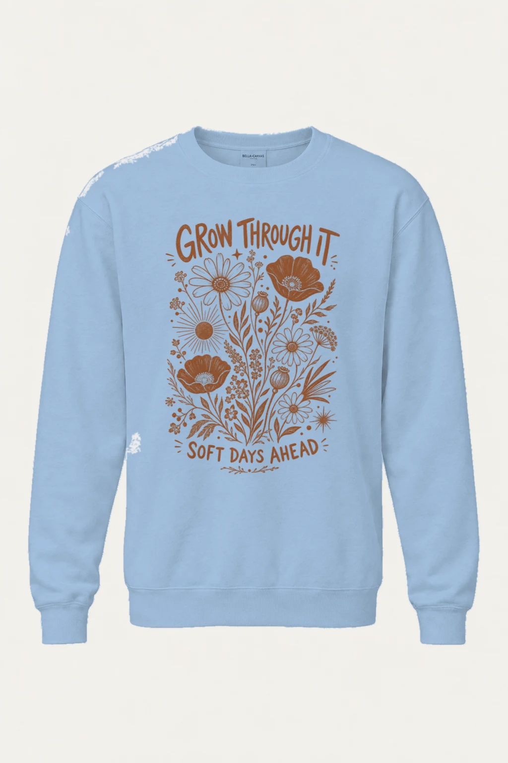 "Grow Through It" Heavy Blend Unisex Crewneck Sweatshirt | Gildan 18000