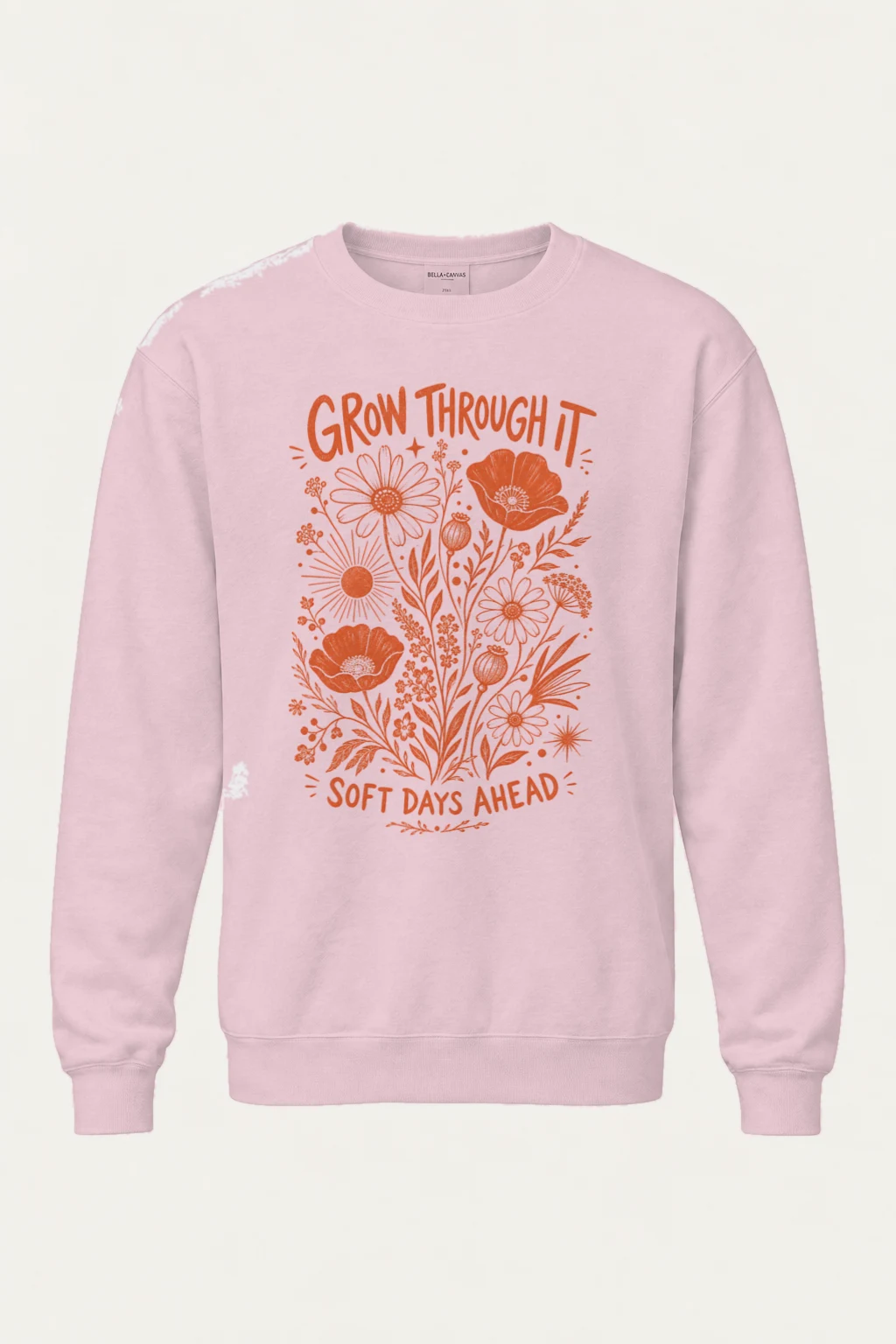 "Grow Through It" Heavy Blend Unisex Crewneck Sweatshirt | Gildan 18000