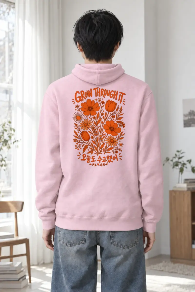 "Grow Through It" Heavy Blend Unisex Pullover Hoodie