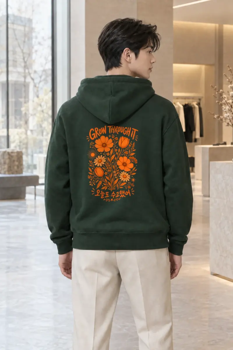 "Grow Through It" Heavy Blend Unisex Pullover Hoodie | Gildan 18500