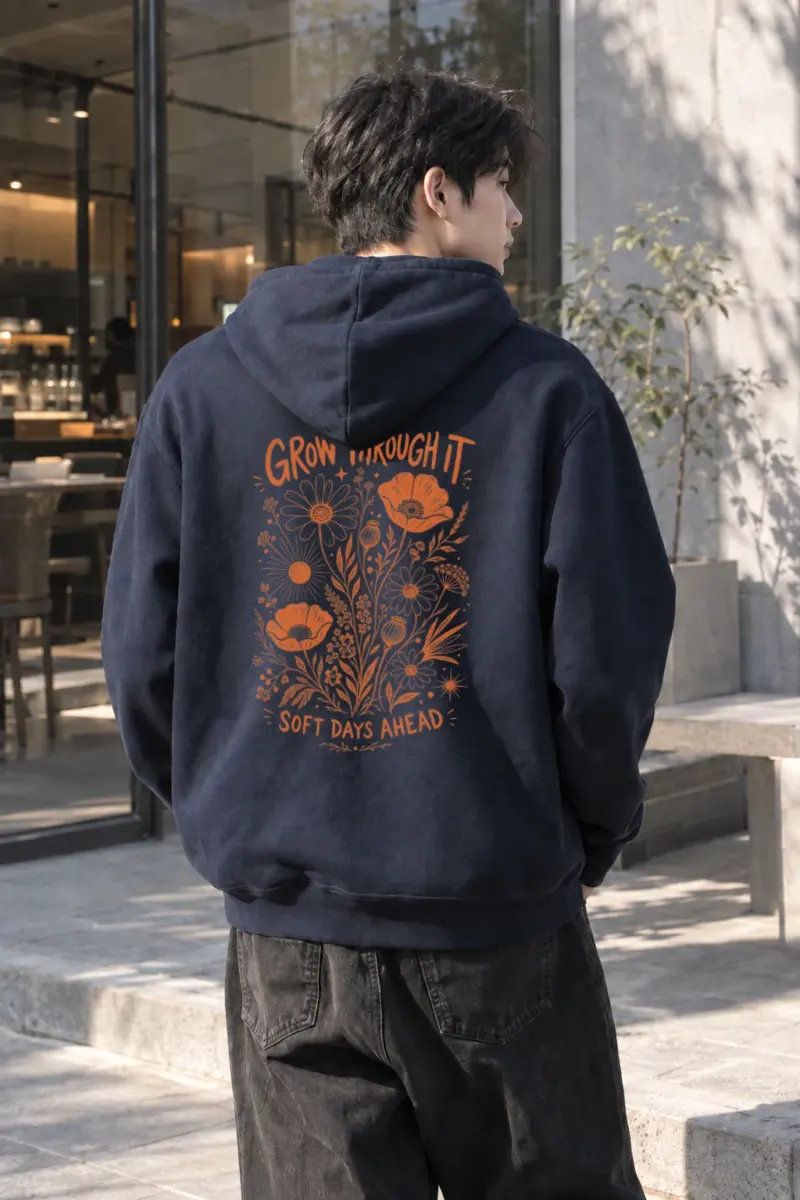 "Grow Through It" Heavy Blend Unisex Pullover Hoodie | Gildan 18500