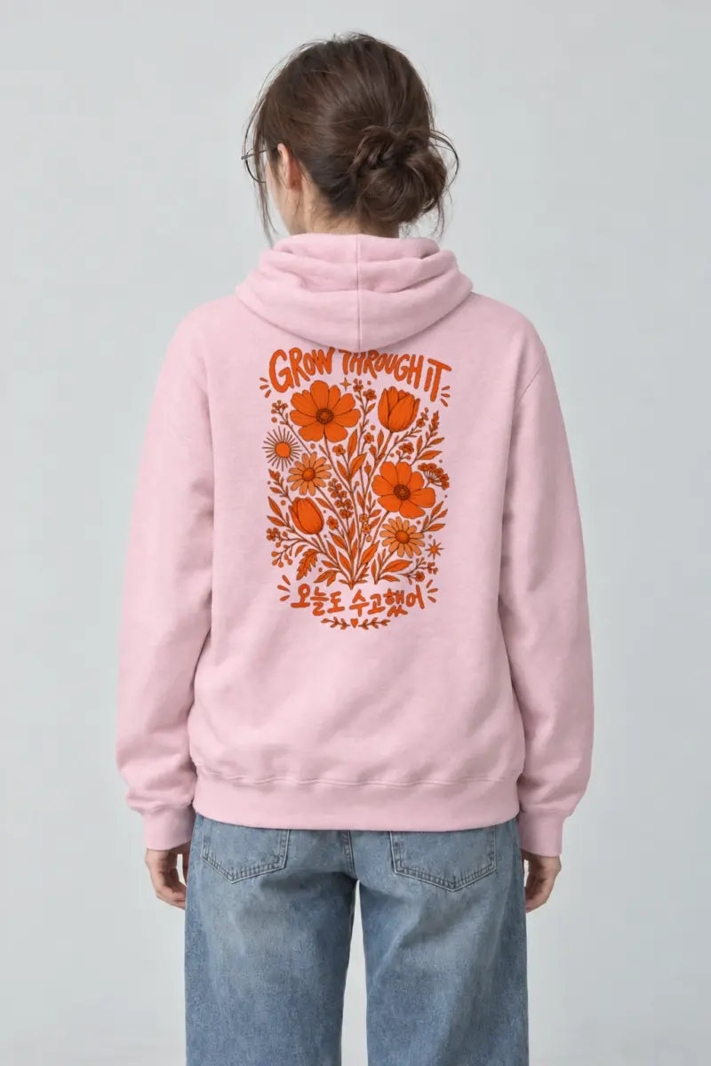 "Grow Through It" Heavy Blend Unisex Pullover Hoodie