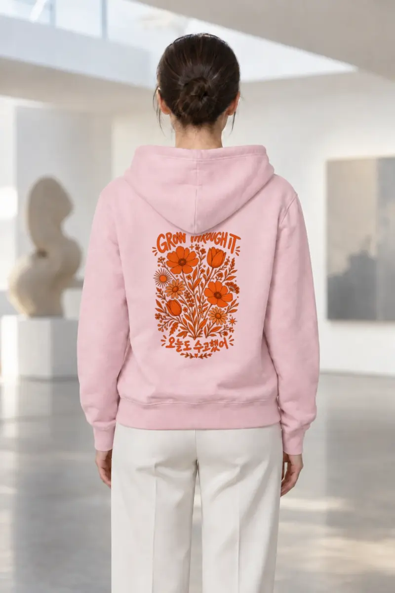 "Grow Through It" Heavy Blend Unisex Pullover Hoodie | Gildan 18500