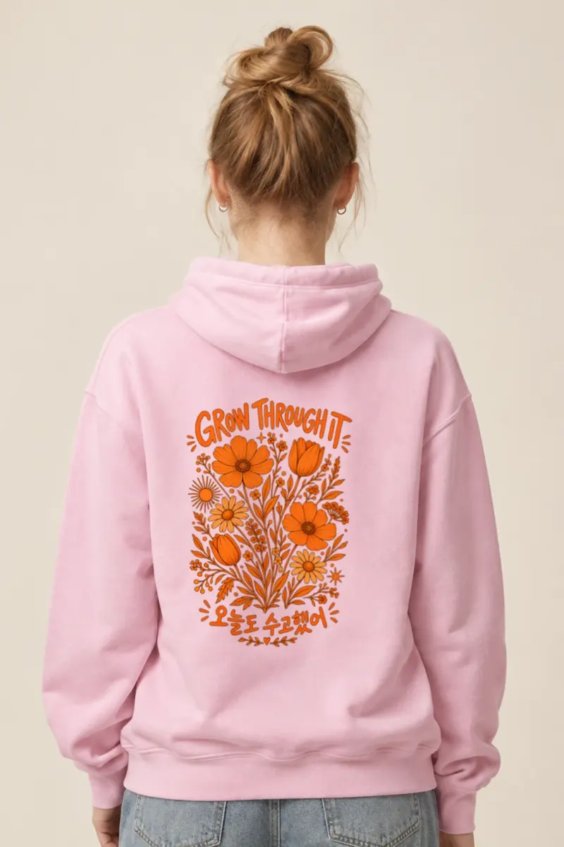 "Grow Through It" Heavy Blend Unisex Pullover Hoodie