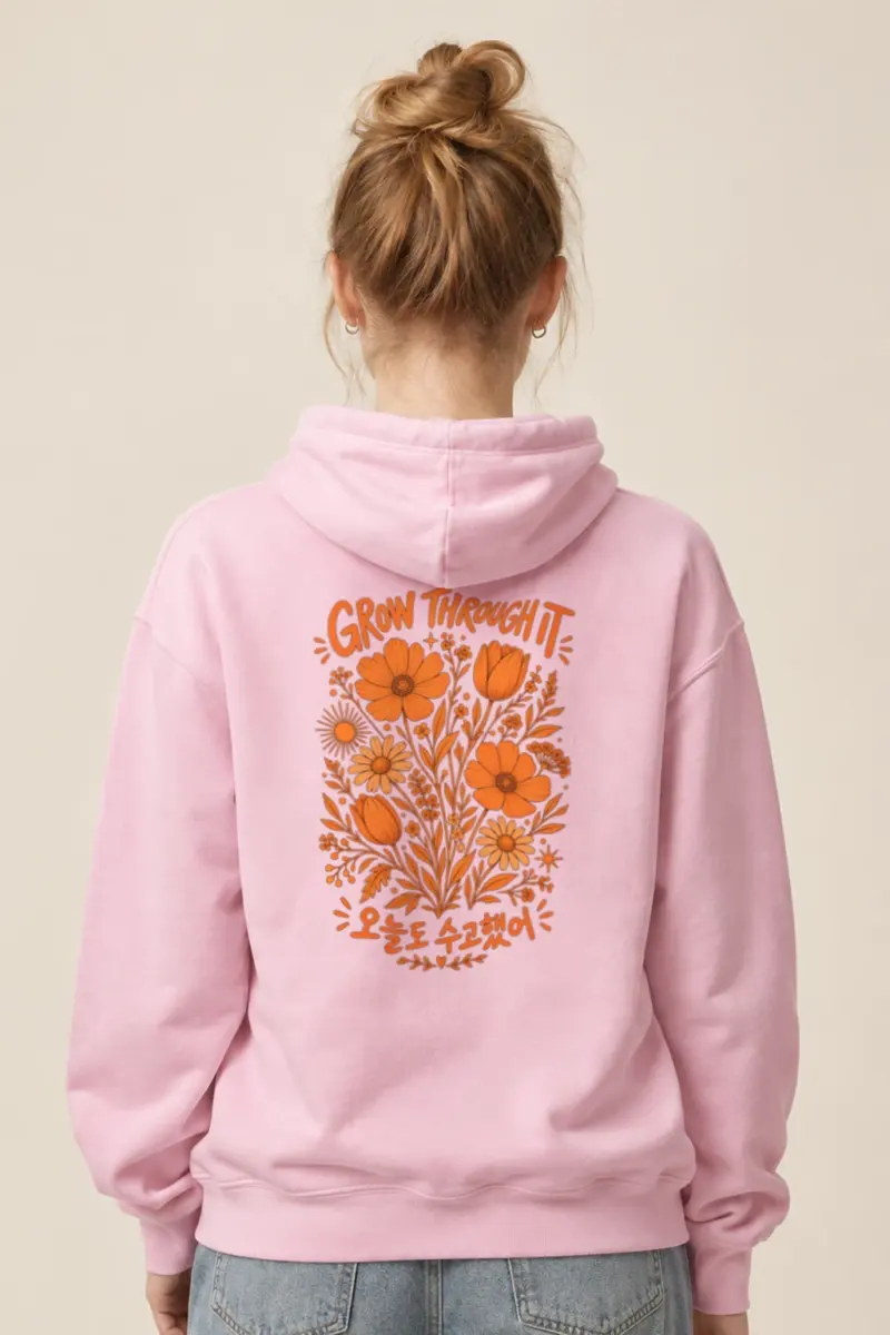 "Grow Through It" Heavy Blend Unisex Pullover Hoodie