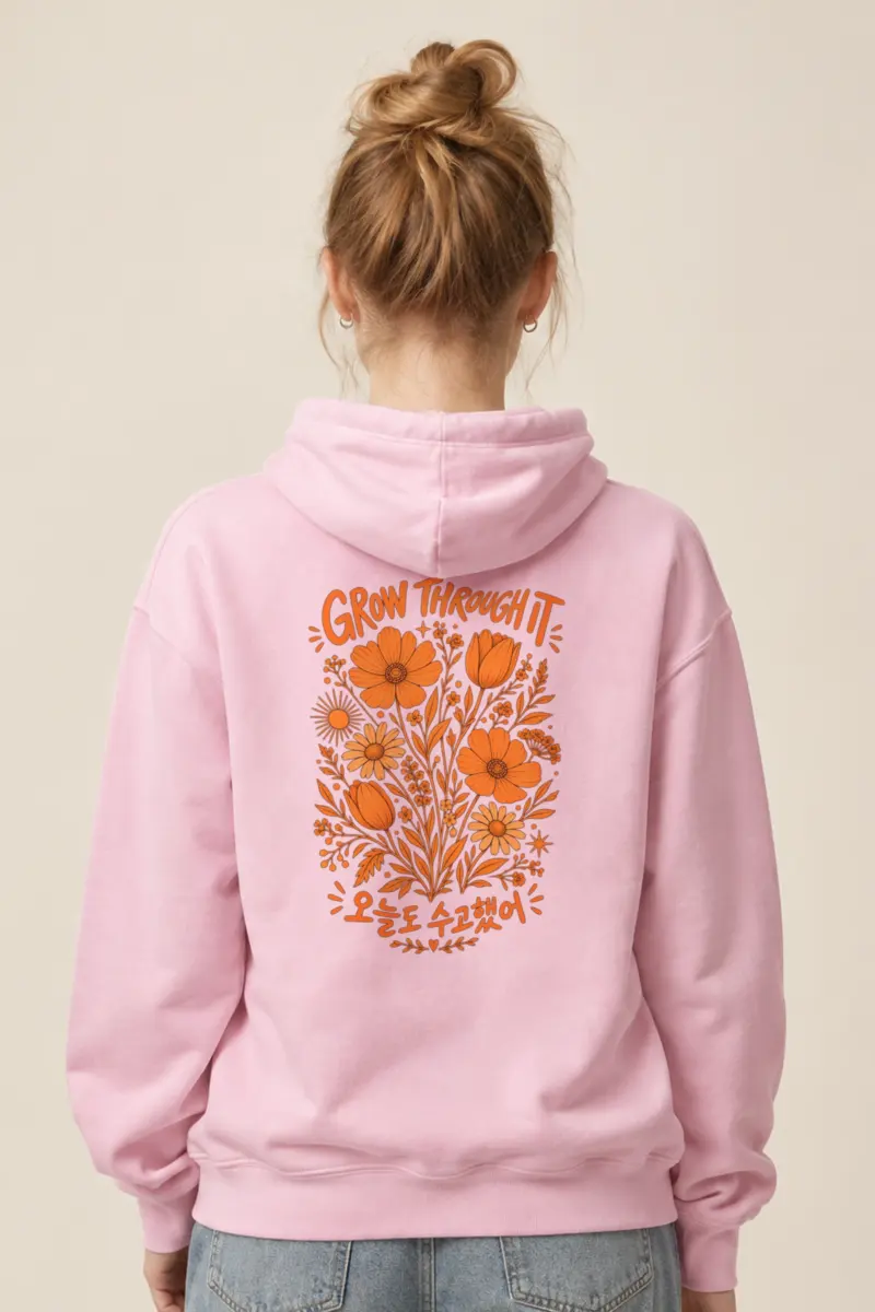 "Grow Through It" Heavy Blend Unisex Pullover Hoodie