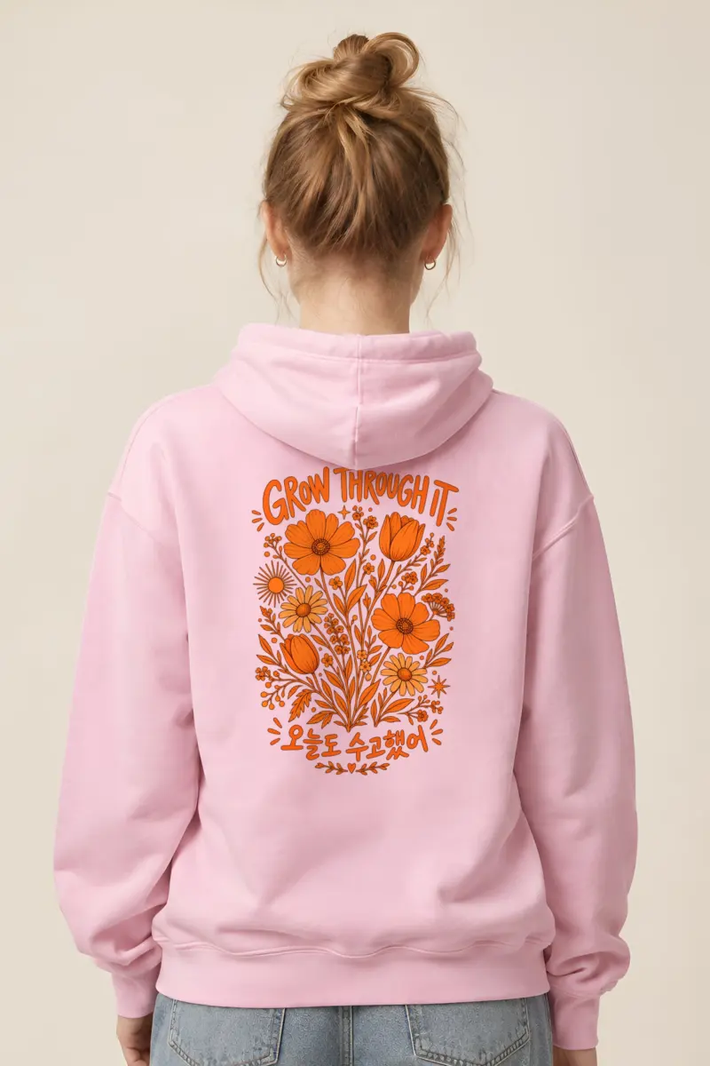 "Grow Through It" Heavy Blend Unisex Pullover Hoodie