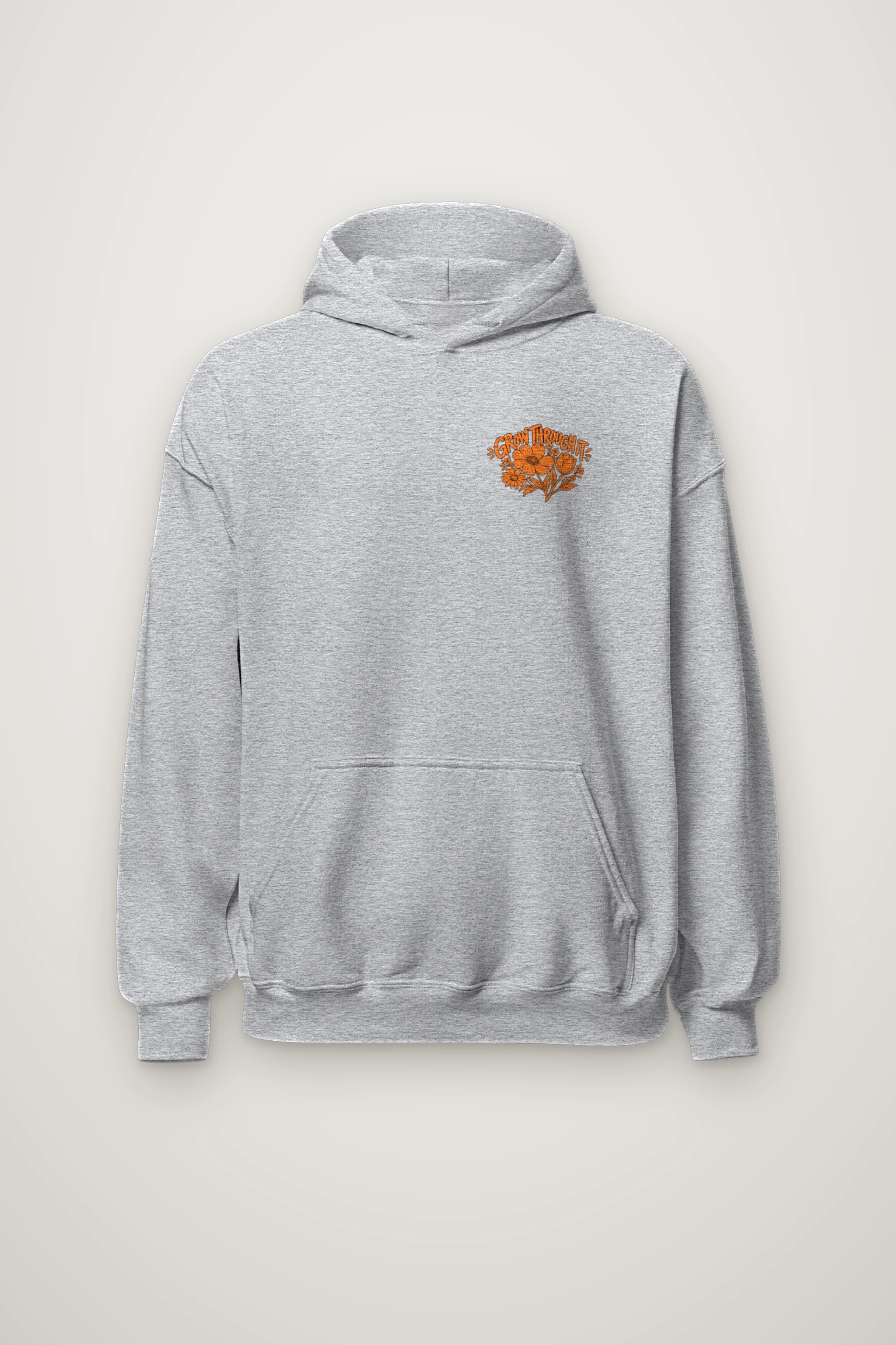 "Grow Through It" Heavy Blend Unisex Pullover Hoodie