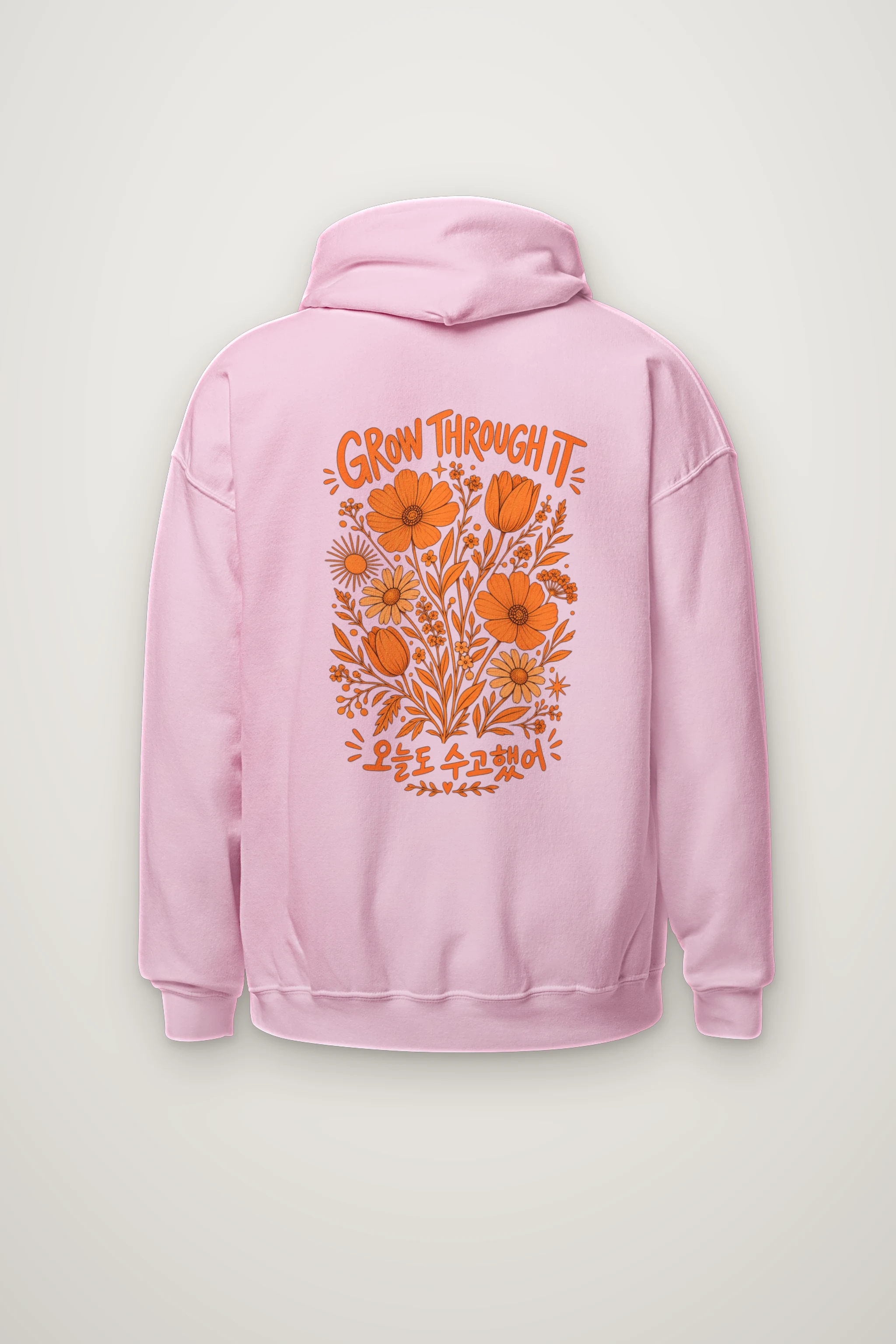 "Grow Through It" Heavy Blend Unisex Pullover Hoodie