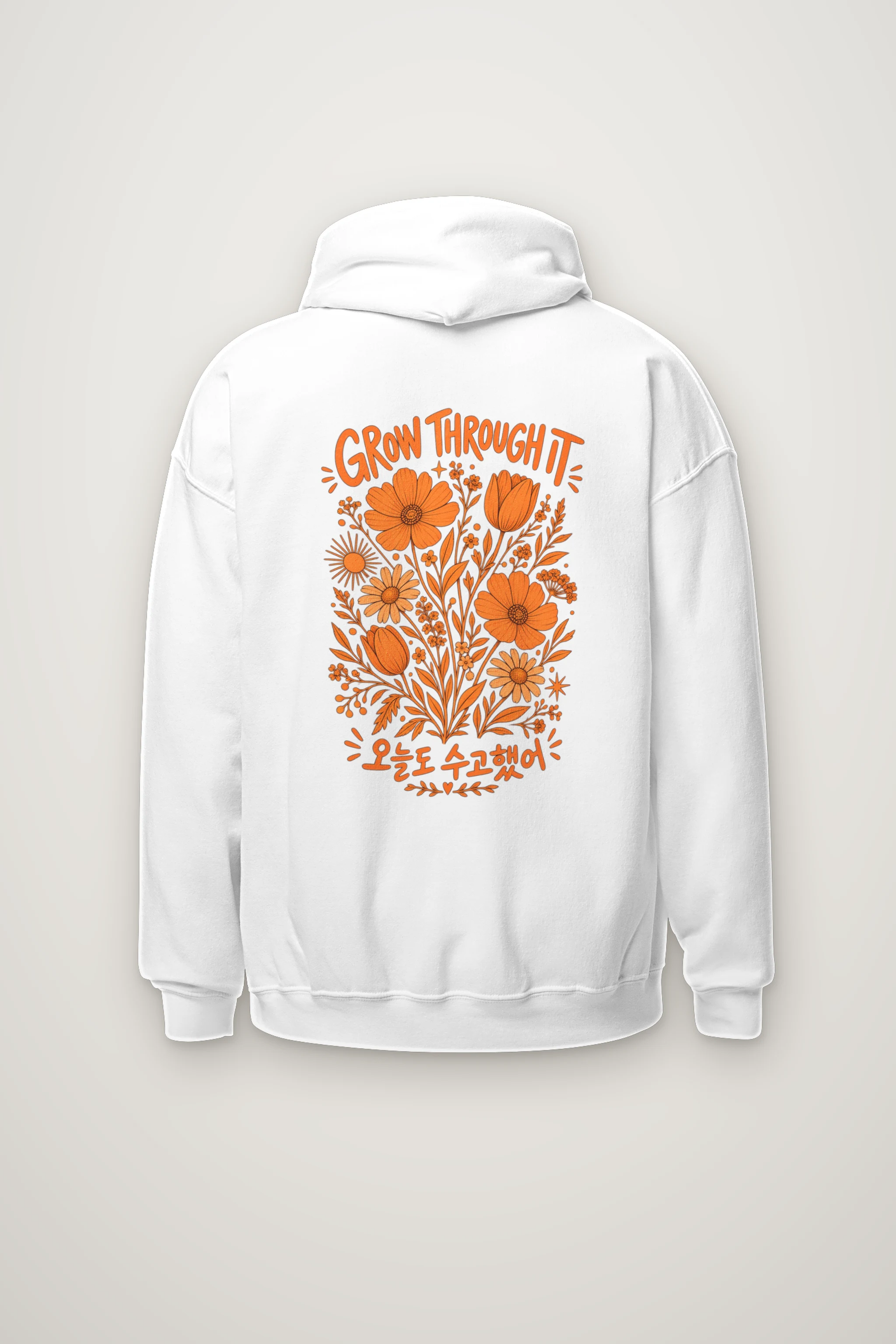 "Grow Through It" Heavy Blend Unisex Pullover Hoodie