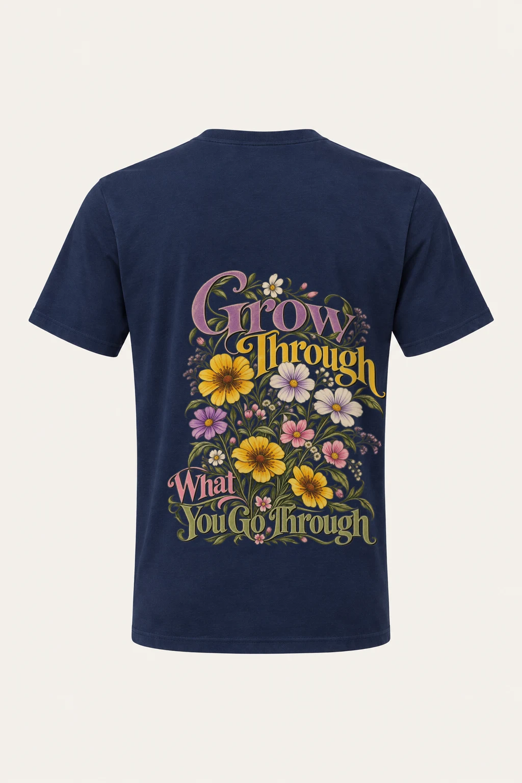 "Grow Through What You Go Through" Heavyweight Unisex Crewneck T-shirt | Gildan 5000