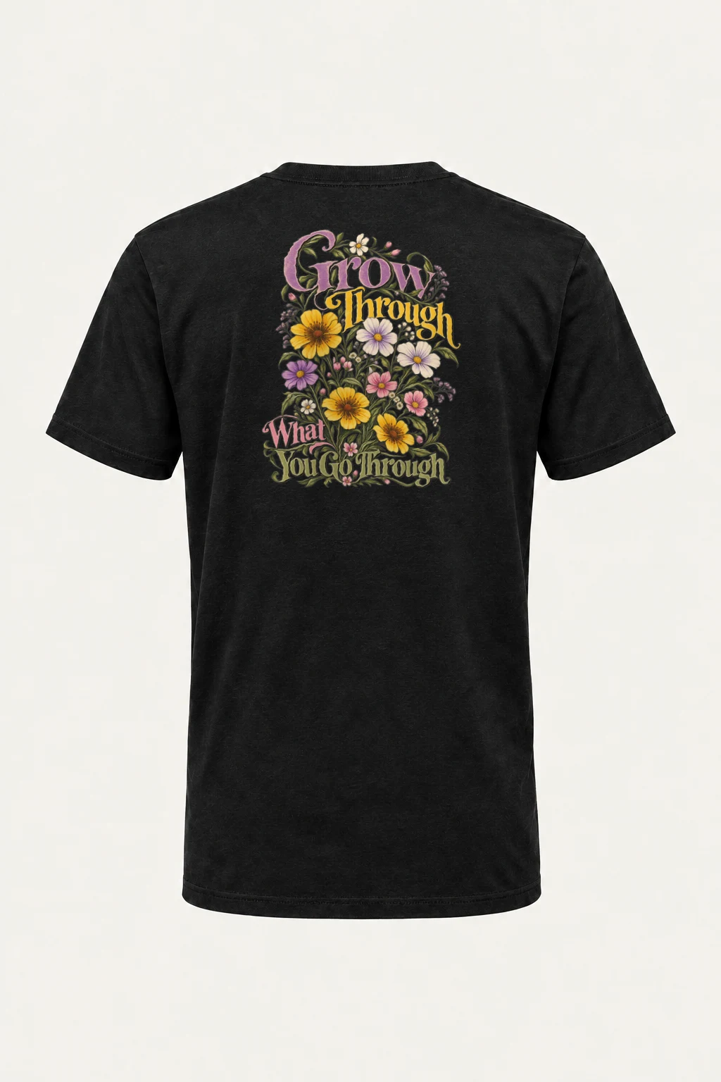 "Grow Through What You Go Through" Heavyweight Unisex Crewneck T-shirt | Gildan 5000