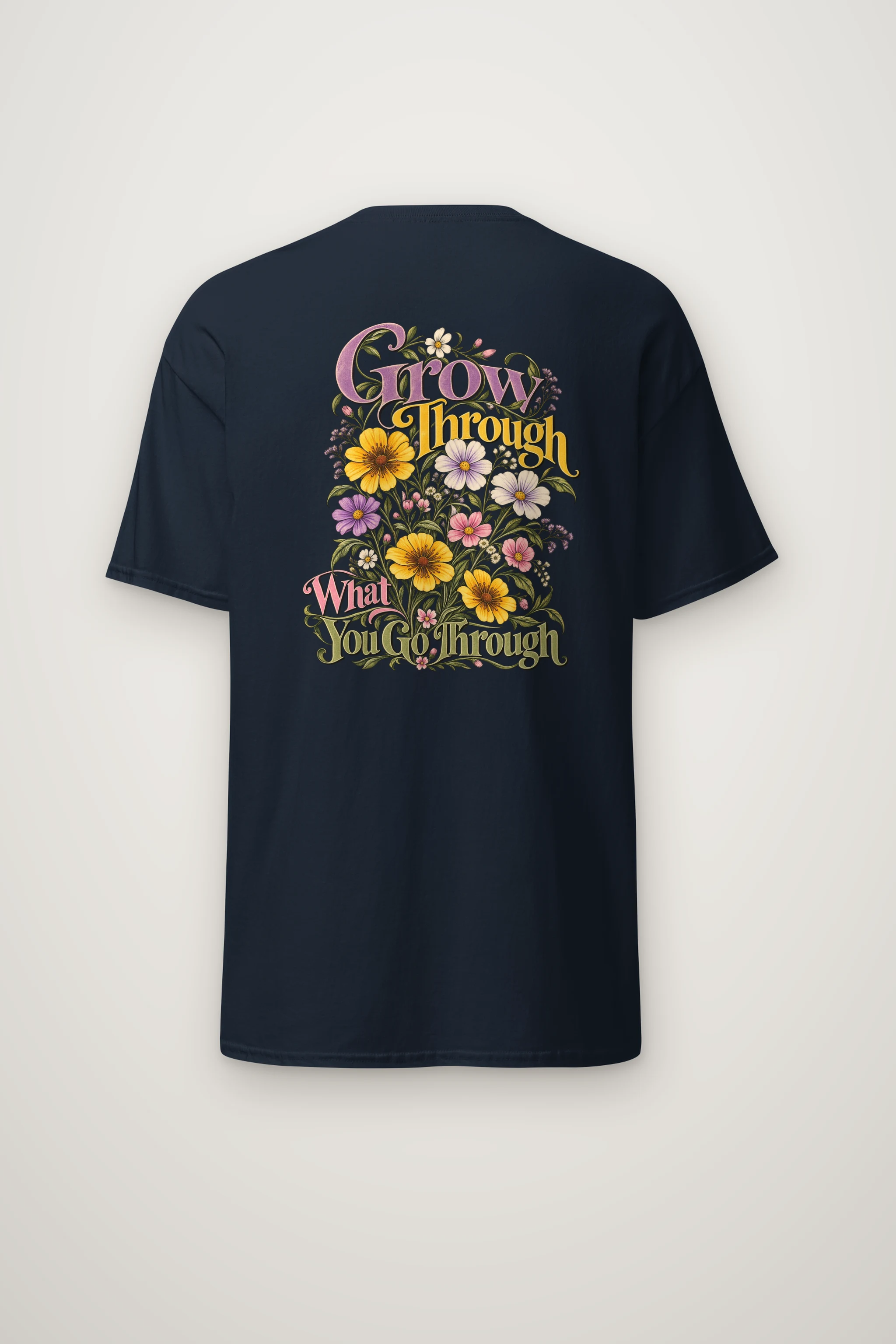 "Grow Through What You Go Through" Heavyweight Unisex Crewneck T-shirt