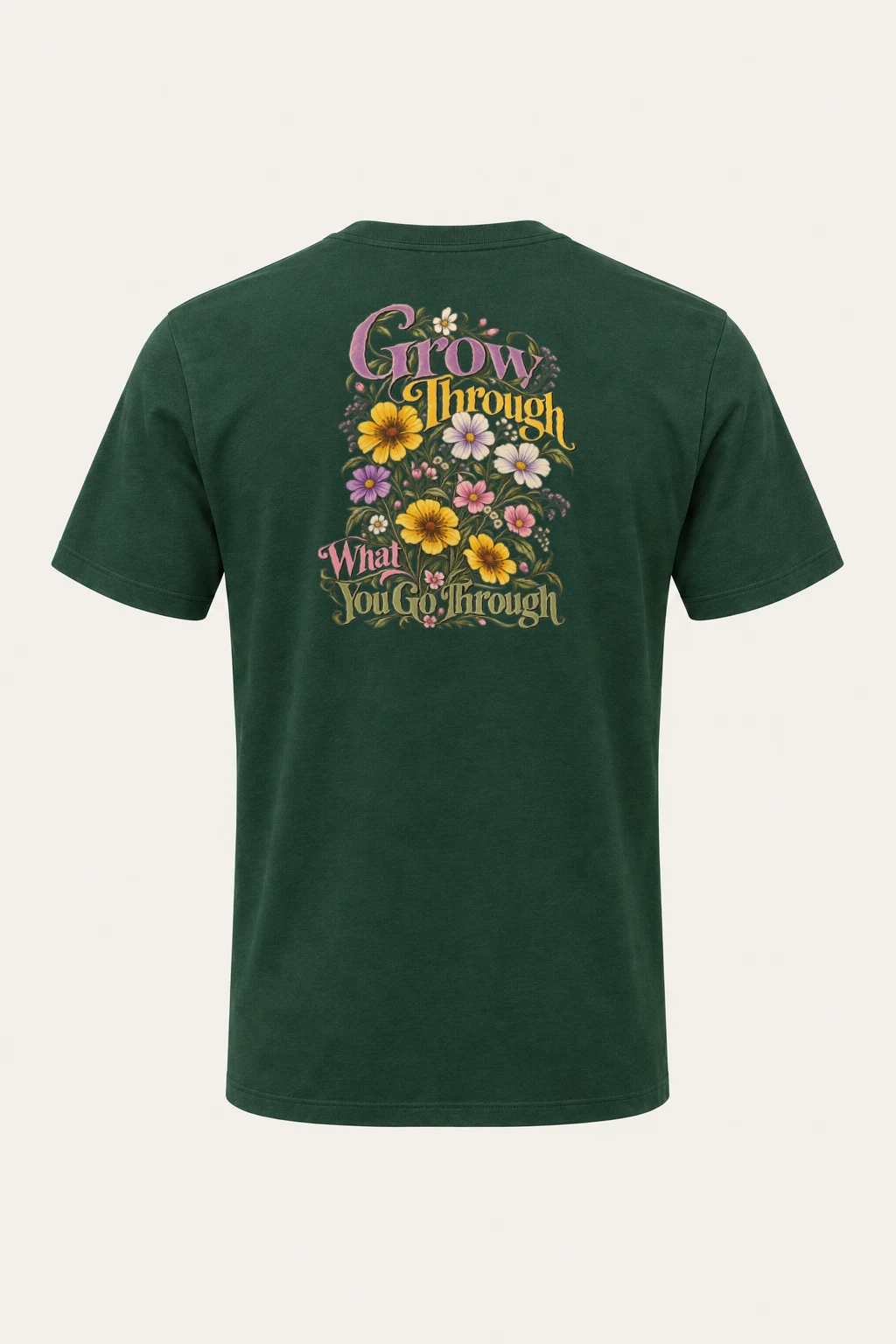 "Grow Through What You Go Through" Heavyweight Unisex Crewneck T-shirt | Gildan 5000