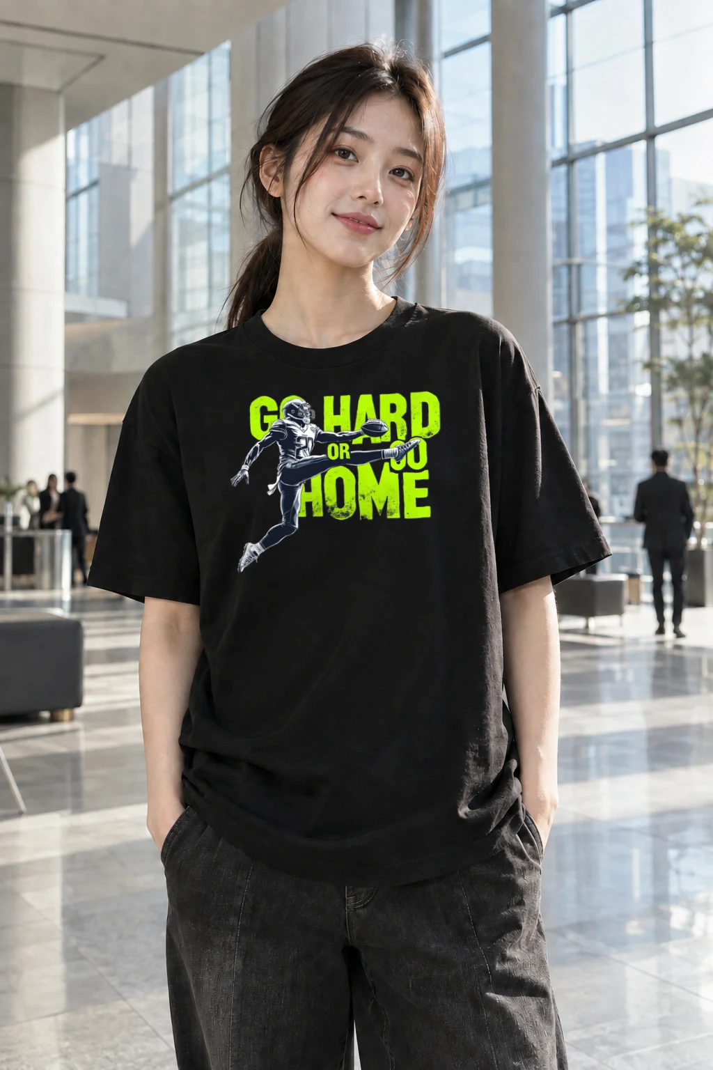 "Guard Or Go Home" Heavyweight Unisex Crewneck T-shirt | Gildan 5000