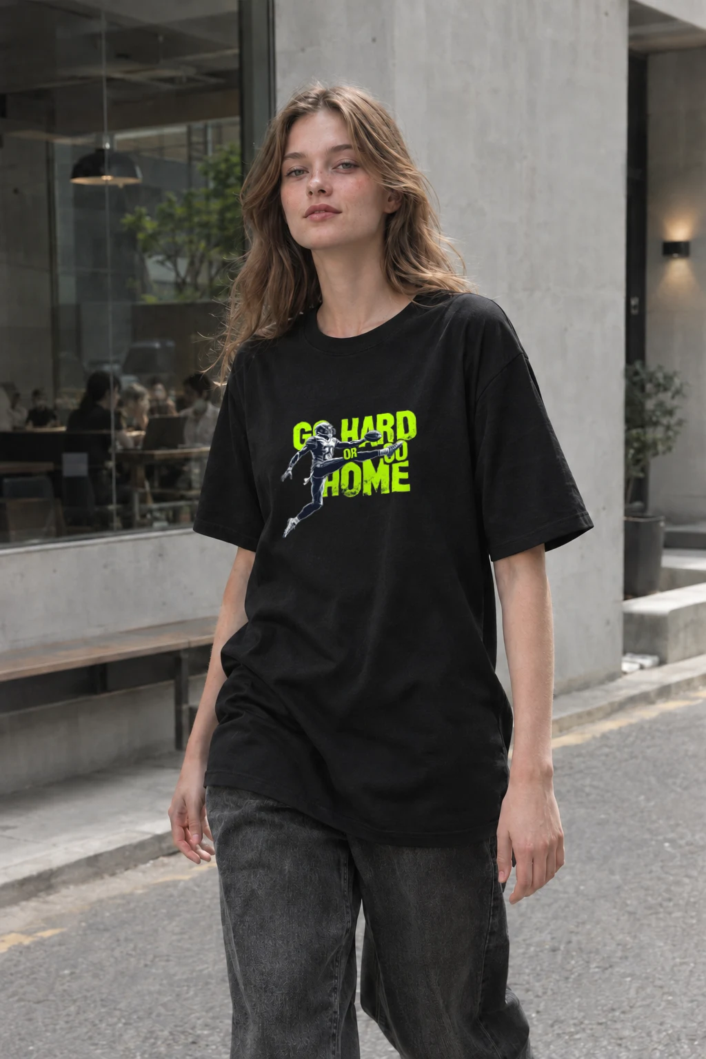 "Guard Or Go Home" Heavyweight Unisex Crewneck T-shirt | Gildan 5000