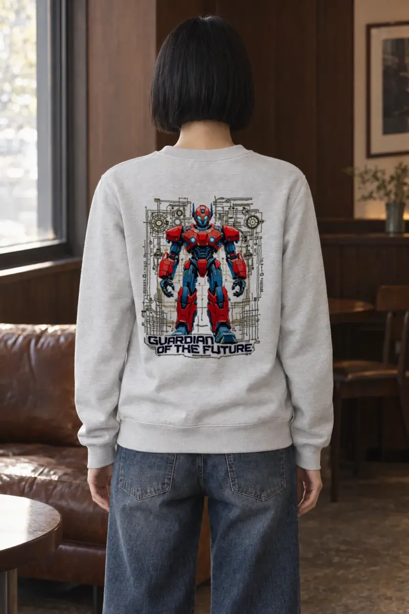 "Guardian Of The Future" Heavy Blend Unisex Crewneck Sweatshirt