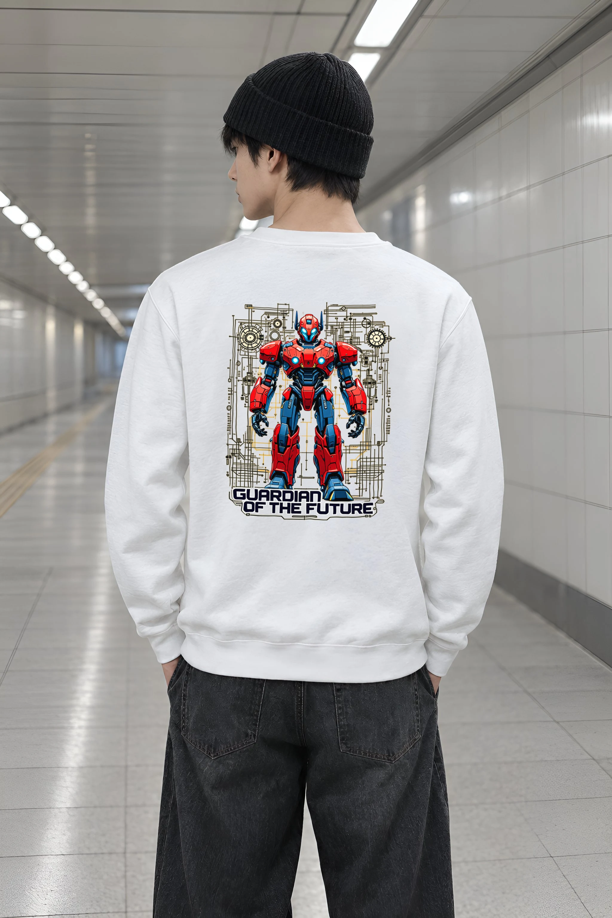 "Guardian Of The Future" Heavy Blend Unisex Crewneck Sweatshirt