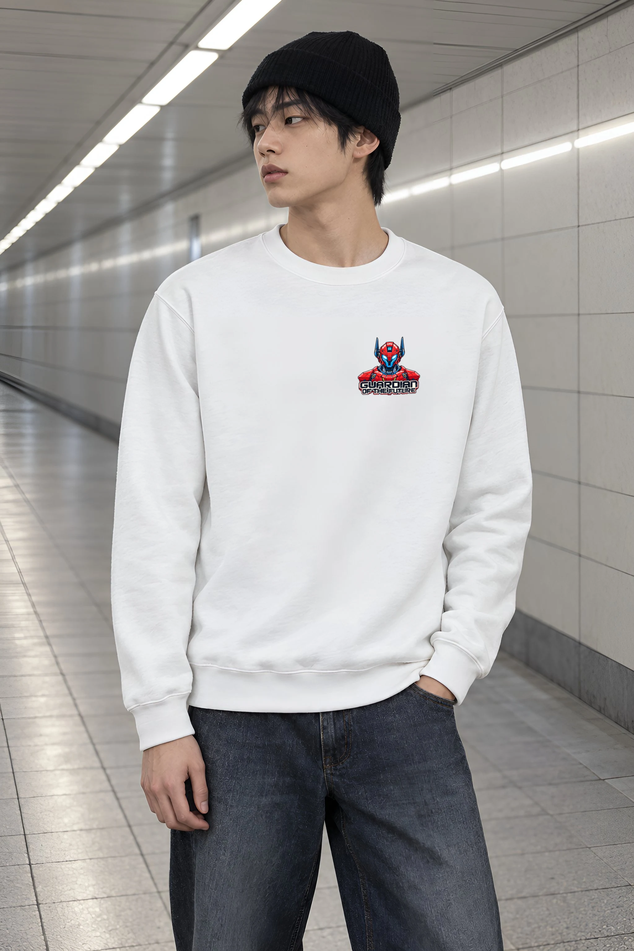 "Guardian Of The Future" Heavy Blend Unisex Crewneck Sweatshirt
